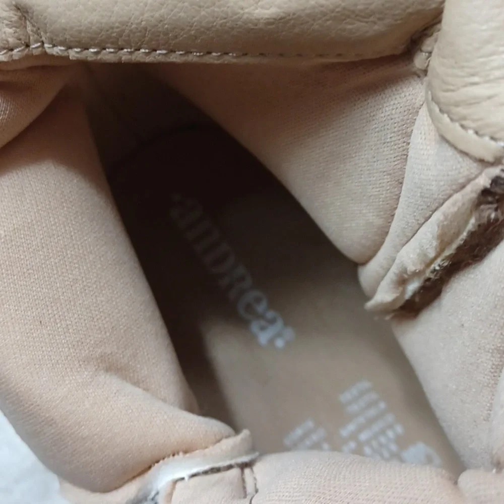 Andrea Tan Textile Light Ankle Boots 8M New - Picture 7 of 10